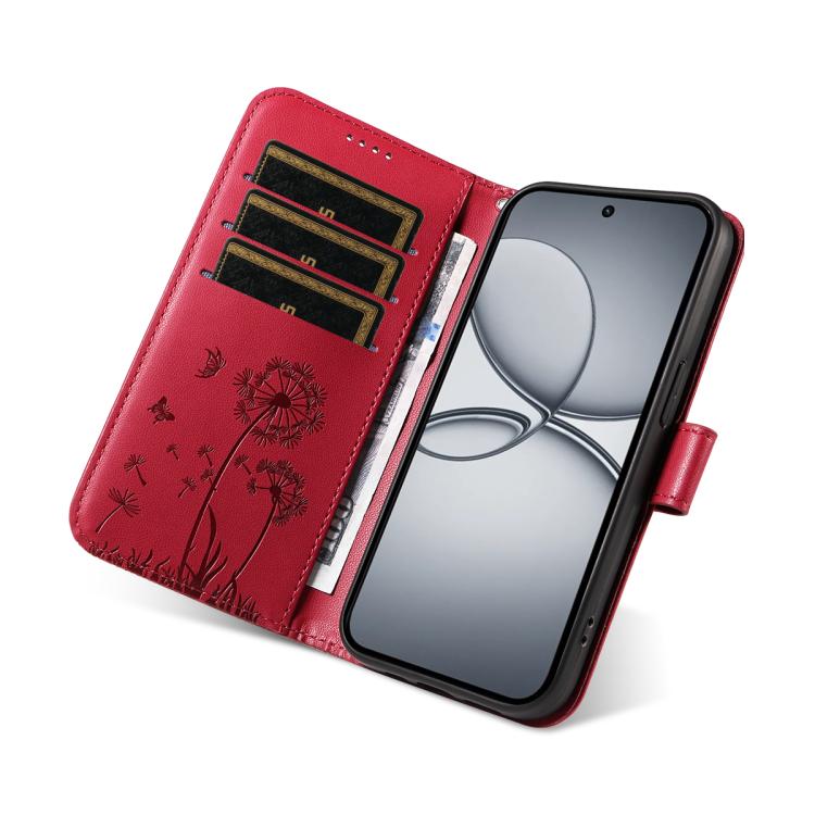 For Realme 15T 5G Dandelion Embossed Pattern Flip Leather Phone Case