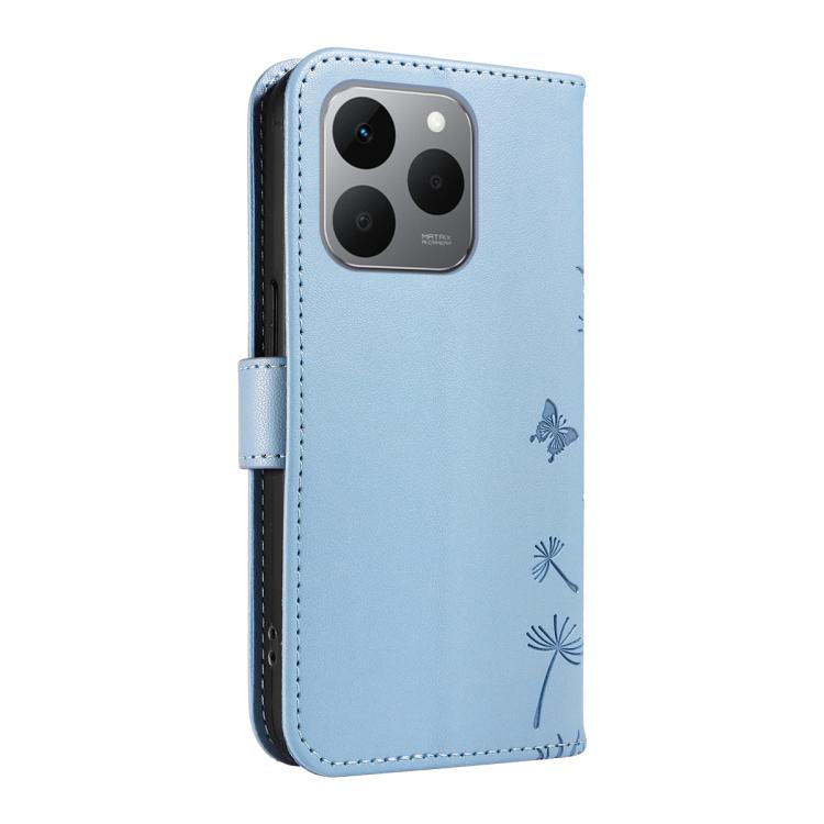 For Realme 15T 5G Dandelion Embossed Pattern Flip Leather Phone Case