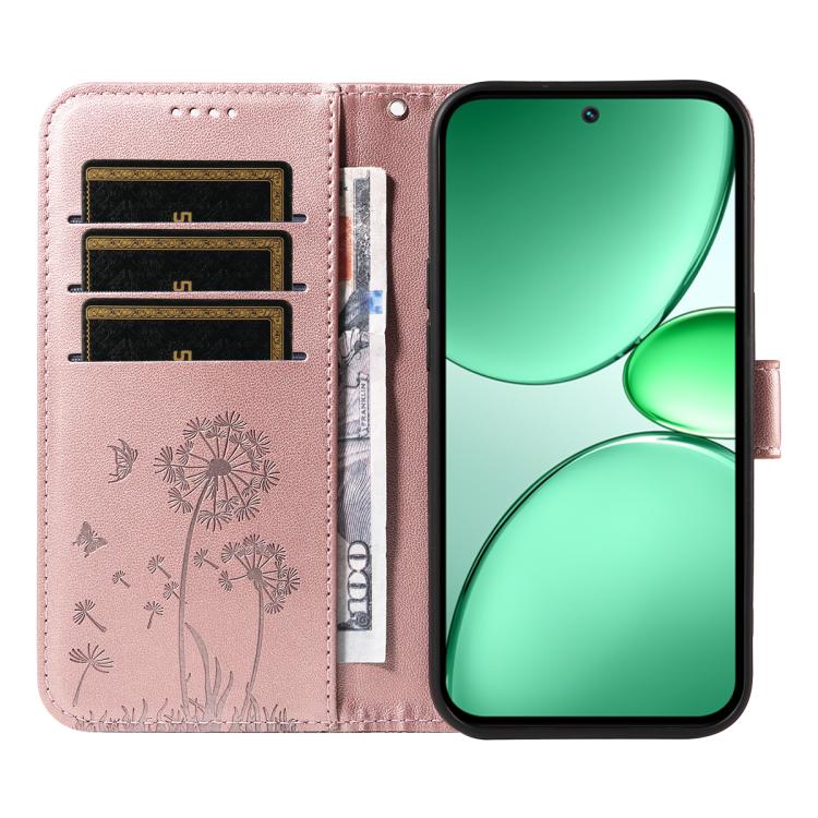 For Realme C85 5G / 15X 5G India Dandelion Embossed Pattern Flip Leather Phone Case