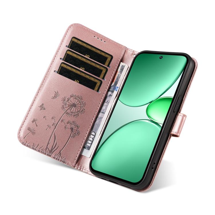 For Realme C85 5G / 15X 5G India Dandelion Embossed Pattern Flip Leather Phone Case
