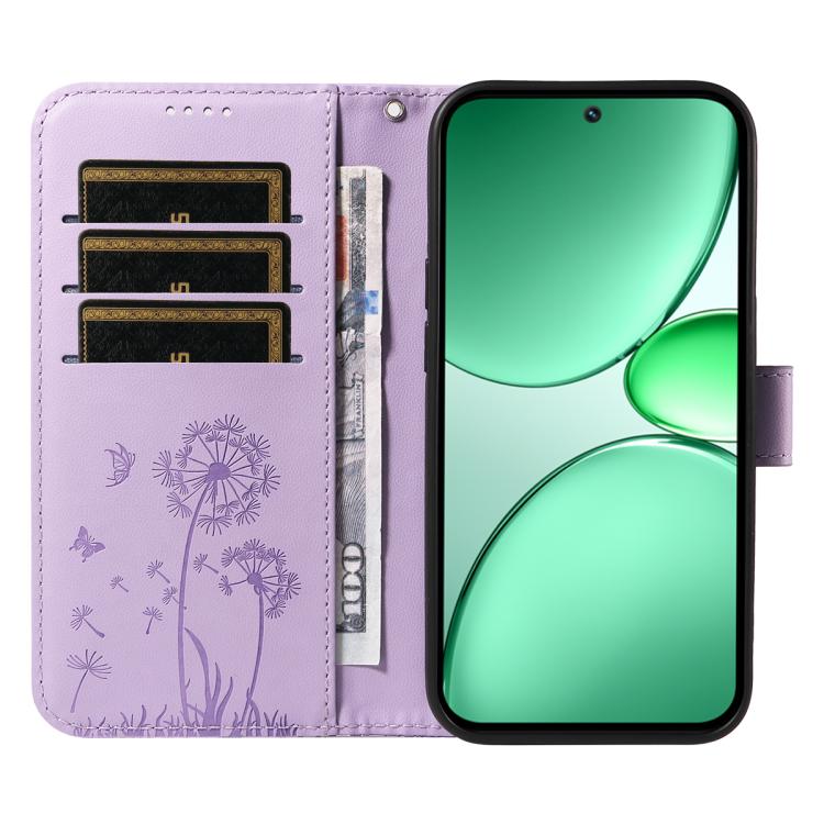 For Realme C85 5G / 15X 5G India Dandelion Embossed Pattern Flip Leather Phone Case