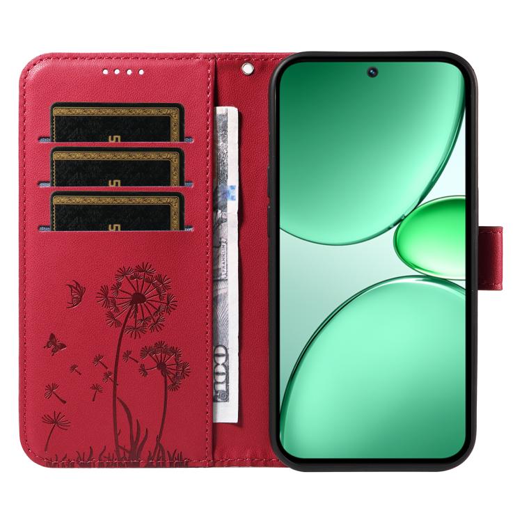 For Realme C85 5G / 15X 5G India Dandelion Embossed Pattern Flip Leather Phone Case