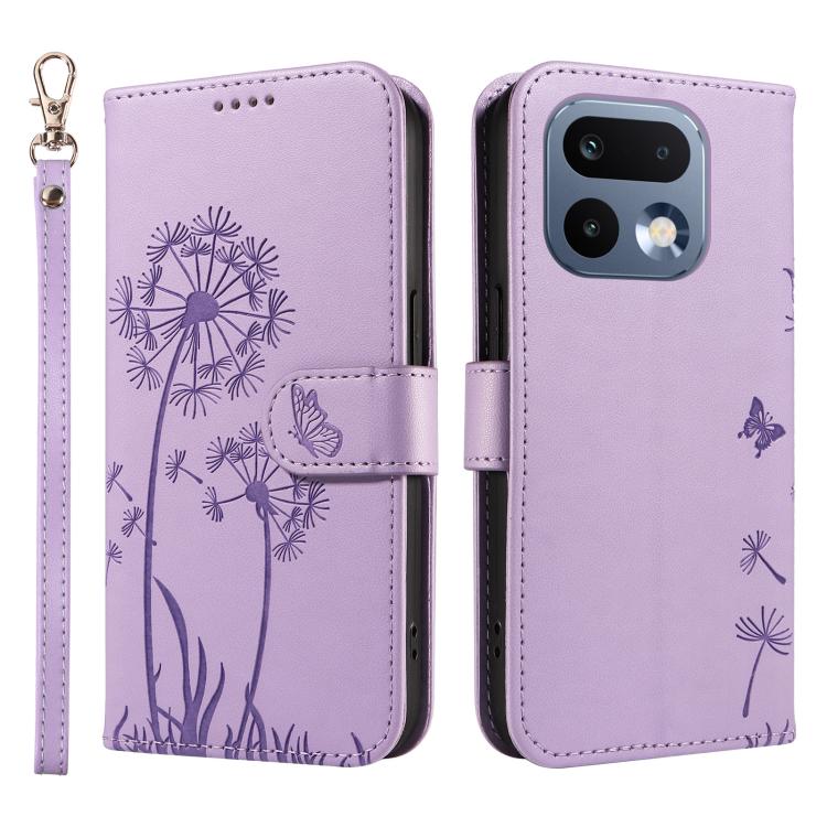 For Realme 16 Pro 5G Global Dandelion Embossed Pattern Flip Leather Phone Case