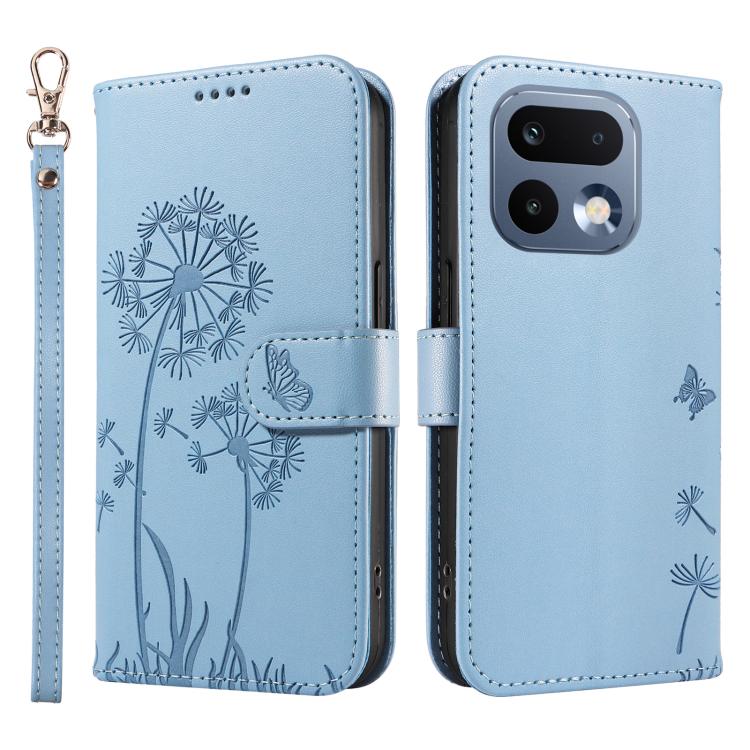 For Realme 16 Pro 5G Global Dandelion Embossed Pattern Flip Leather Phone Case