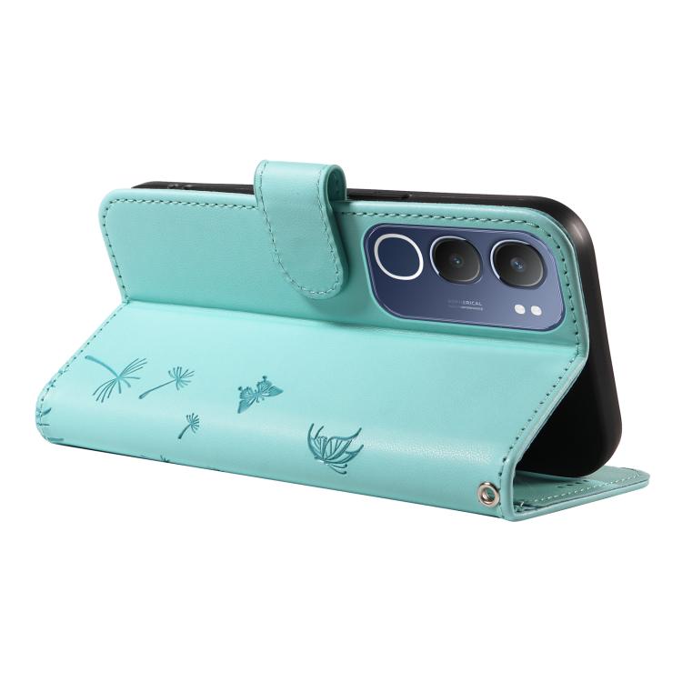 For vivo Y19S 4G Global Dandelion Embossed Pattern Flip Leather Phone Case