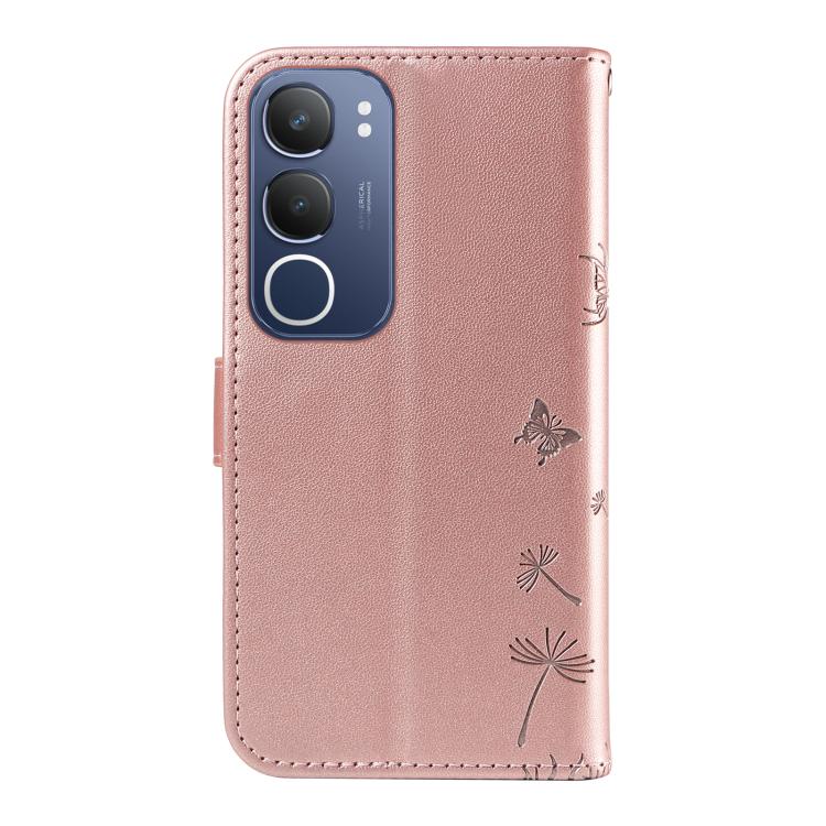 For vivo Y19S 4G Global Dandelion Embossed Pattern Flip Leather Phone Case