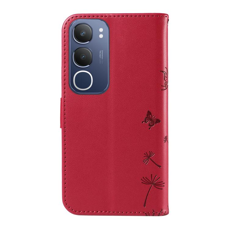 For vivo Y19S 4G Global Dandelion Embossed Pattern Flip Leather Phone Case