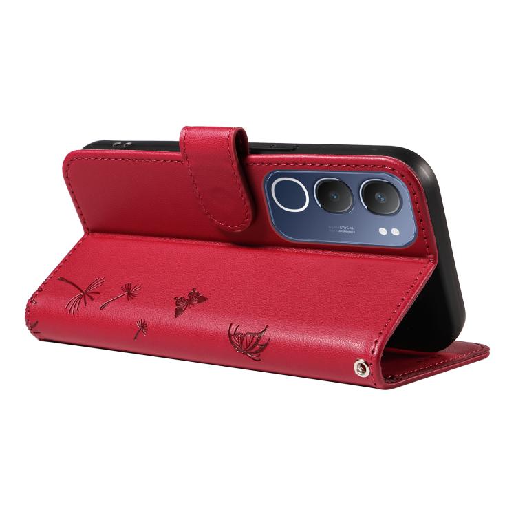For vivo Y19S 4G Global Dandelion Embossed Pattern Flip Leather Phone Case