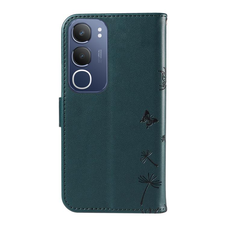 For vivo Y19S 4G Global Dandelion Embossed Pattern Flip Leather Phone Case