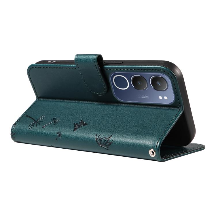 For vivo Y19S 4G Global Dandelion Embossed Pattern Flip Leather Phone Case