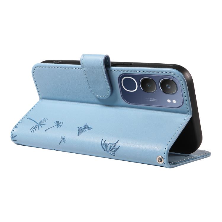 For vivo Y19S 4G Global Dandelion Embossed Pattern Flip Leather Phone Case