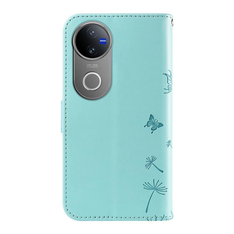 For vivo V50 5G Global Dandelion Embossed Pattern Flip Leather Phone Case
