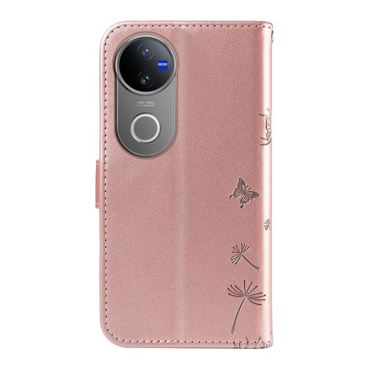 For vivo V50 5G Global Dandelion Embossed Pattern Flip Leather Phone Case