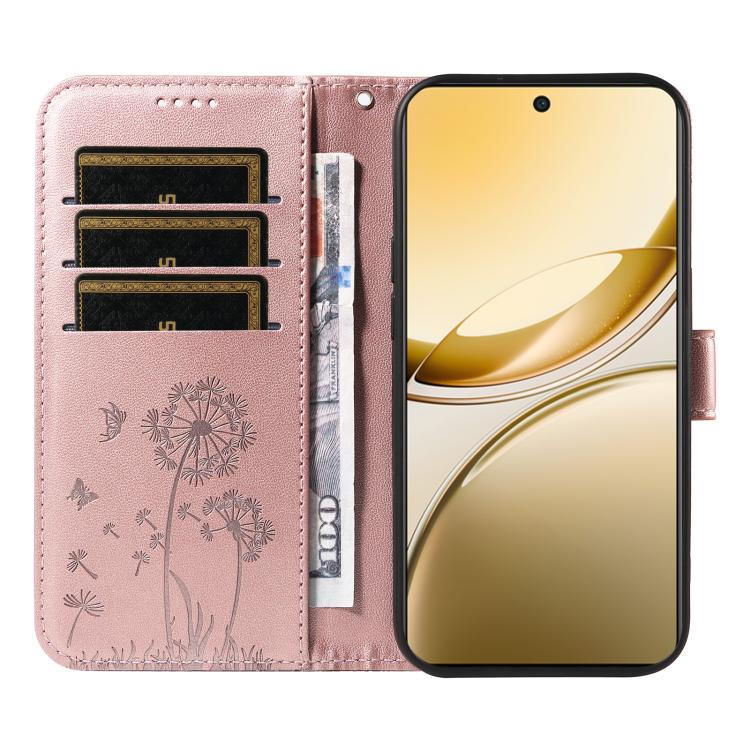 For vivo V50 5G Global Dandelion Embossed Pattern Flip Leather Phone Case