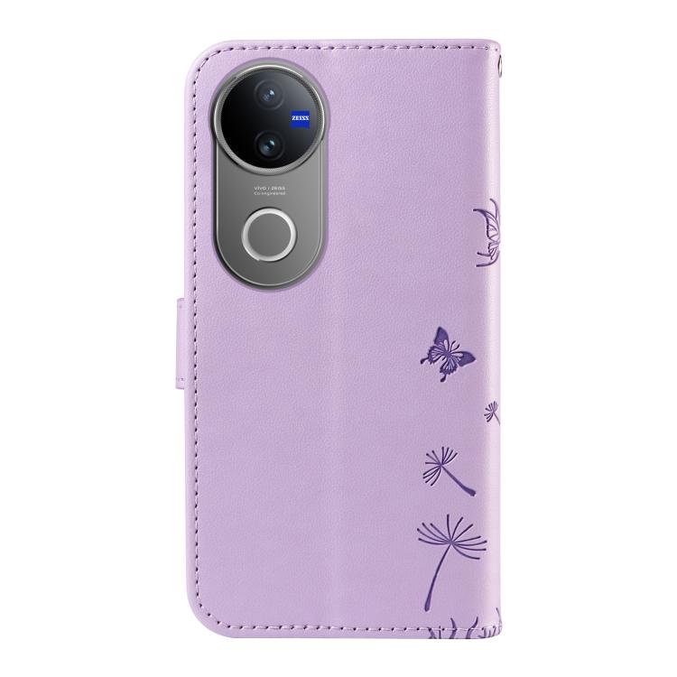 For vivo V50 5G Global Dandelion Embossed Pattern Flip Leather Phone Case