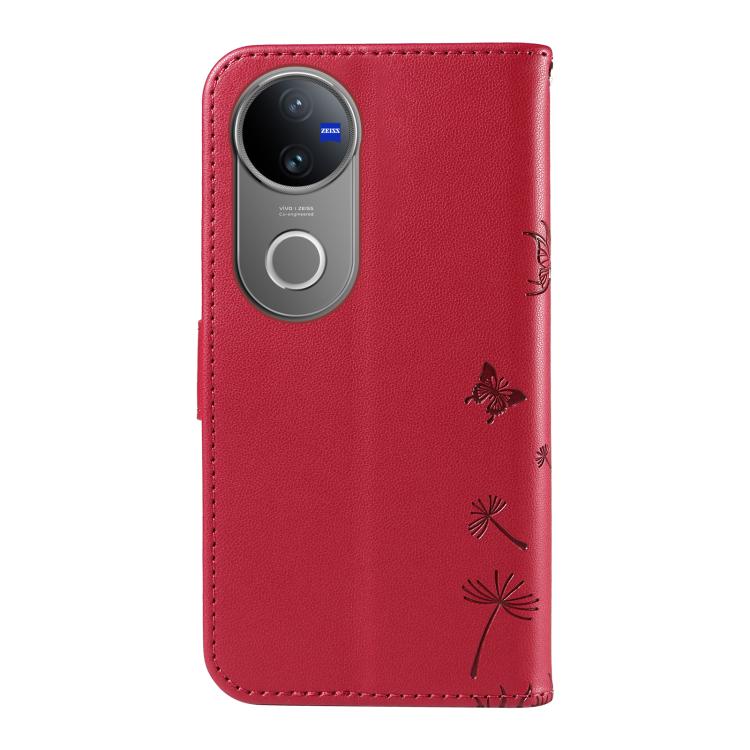 For vivo V50 5G Global Dandelion Embossed Pattern Flip Leather Phone Case