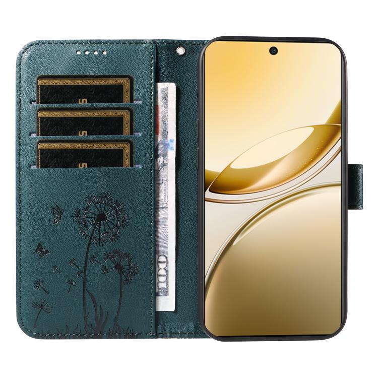 For vivo V50 5G Global Dandelion Embossed Pattern Flip Leather Phone Case