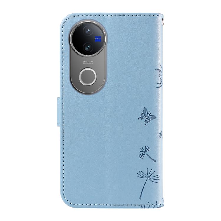 For vivo V50 5G Global Dandelion Embossed Pattern Flip Leather Phone Case