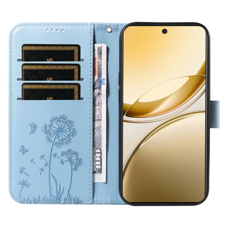 For vivo V50 5G Global Dandelion Embossed Pattern Flip Leather Phone Case