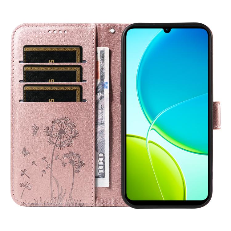 For vivo Y29S 5G / Y04 Dandelion Embossed Pattern Flip Leather Phone Case