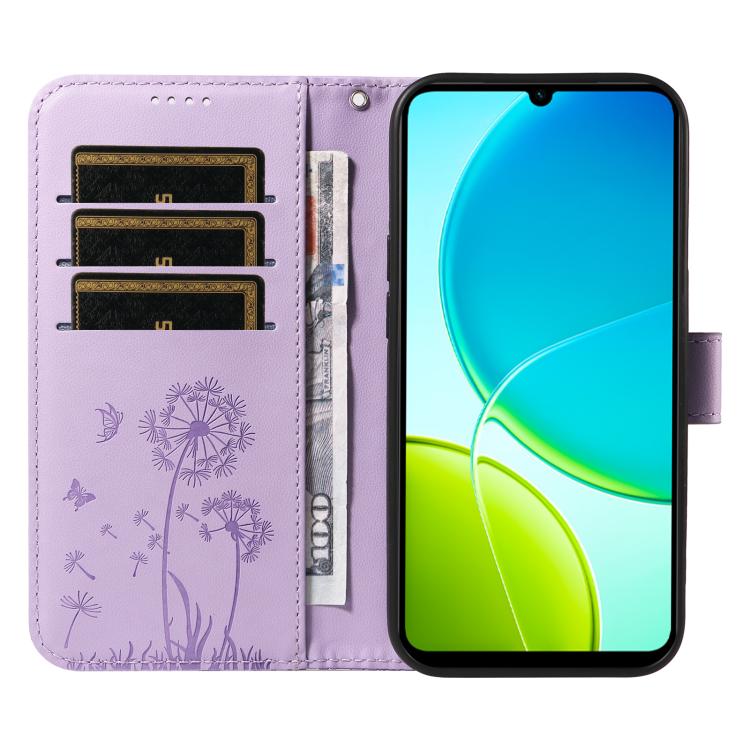 For vivo Y29S 5G / Y04 Dandelion Embossed Pattern Flip Leather Phone Case