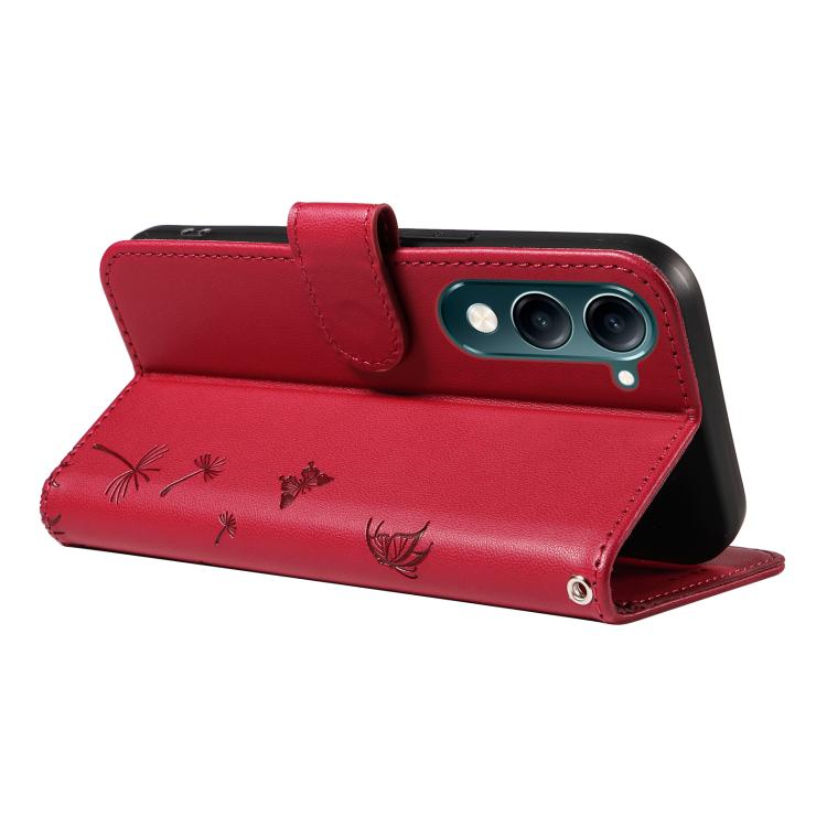 For vivo Y29S 5G / Y04 Dandelion Embossed Pattern Flip Leather Phone Case