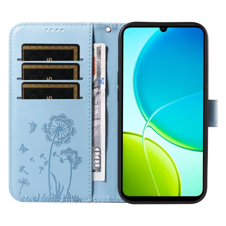 For vivo Y29S 5G / Y04 Dandelion Embossed Pattern Flip Leather Phone Case