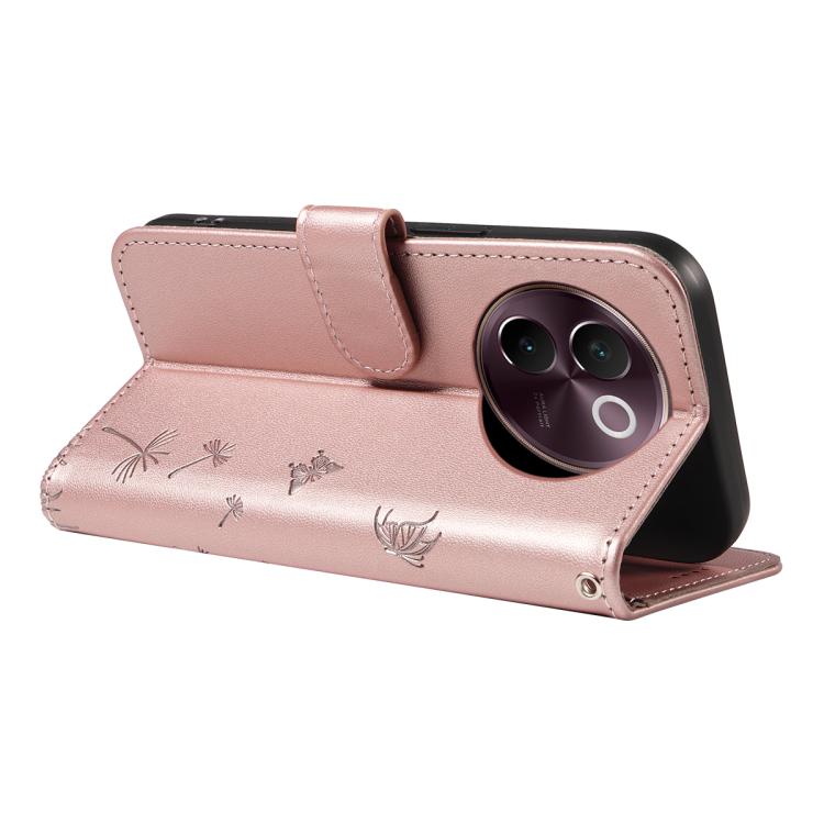 For vivo V30E / V40 Lite Global Dandelion Embossed Pattern Flip Leather Phone Case