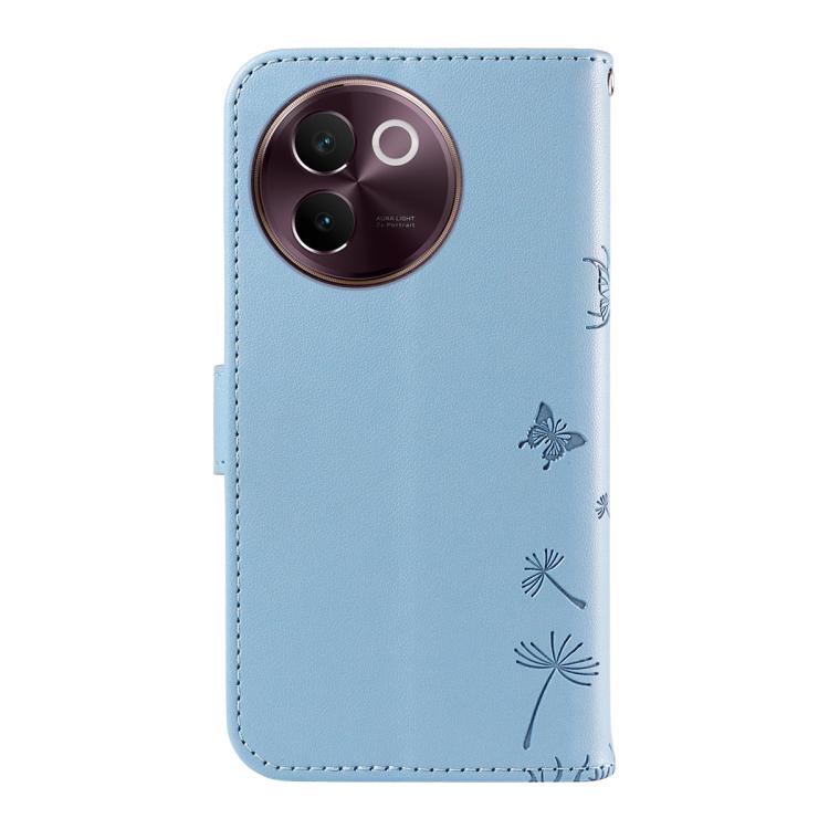 For vivo V30E / V40 Lite Global Dandelion Embossed Pattern Flip Leather Phone Case