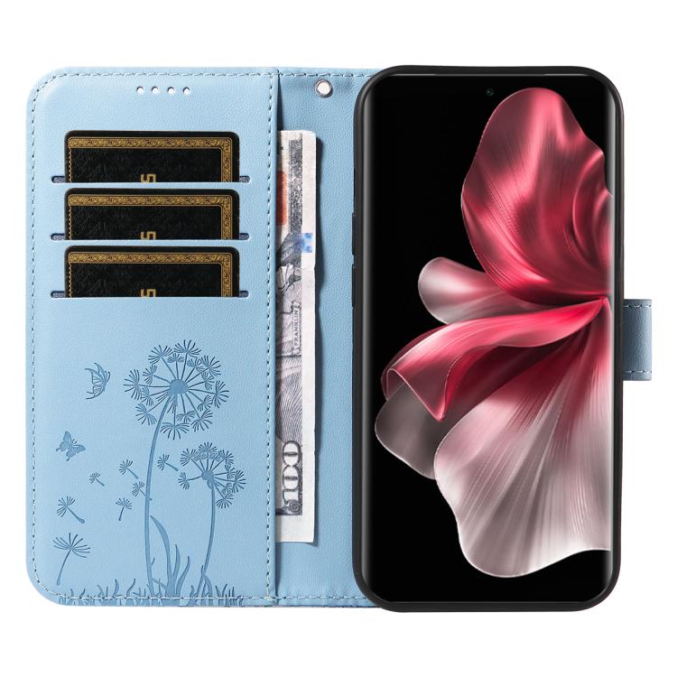 For vivo V30E / V40 Lite Global Dandelion Embossed Pattern Flip Leather Phone Case