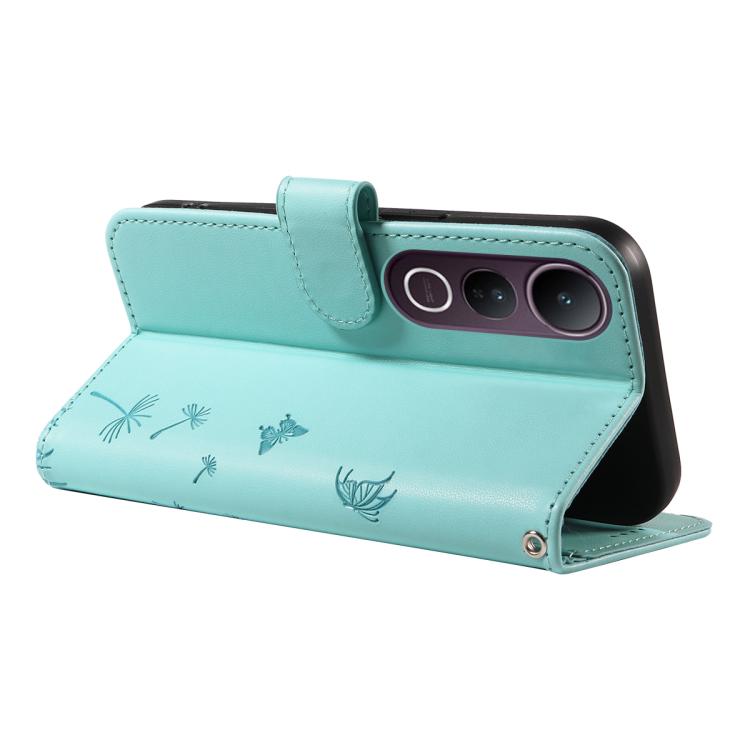For vivo V50 Lite 5G Global Dandelion Embossed Pattern Flip Leather Phone Case