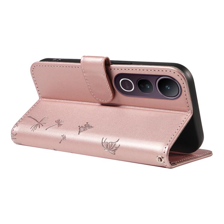 For vivo V50 Lite 5G Global Dandelion Embossed Pattern Flip Leather Phone Case