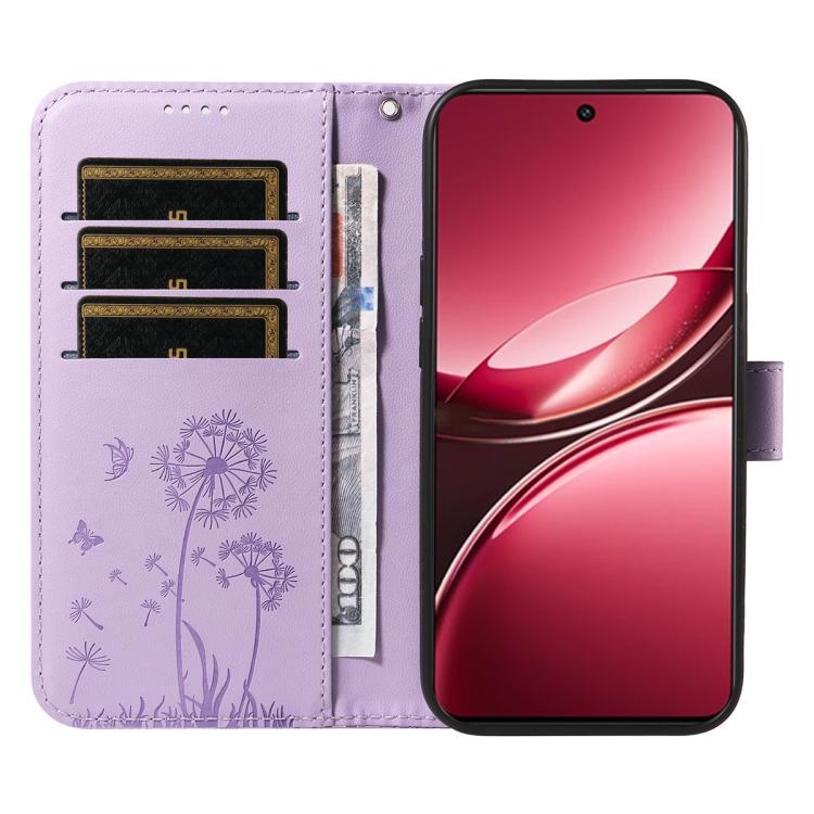 For vivo V50 Lite 5G Global Dandelion Embossed Pattern Flip Leather Phone Case