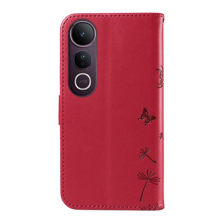 For vivo V50 Lite 5G Global Dandelion Embossed Pattern Flip Leather Phone Case