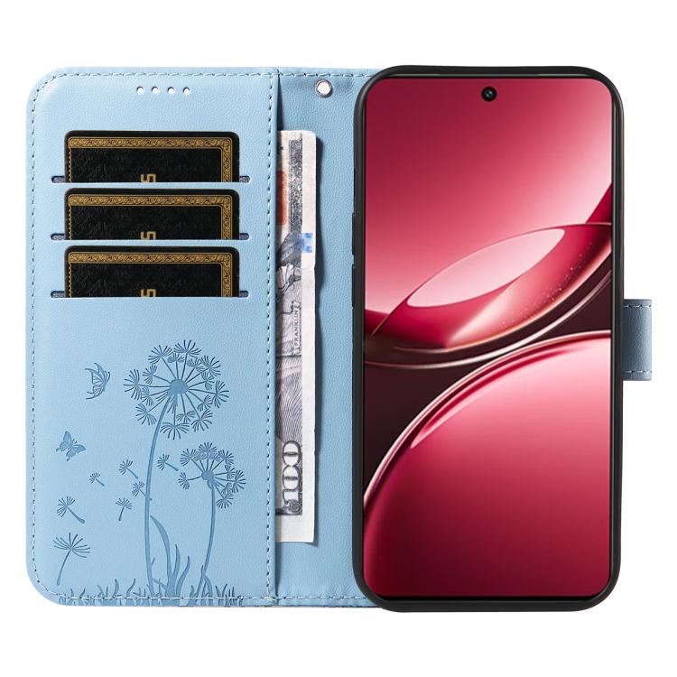 For vivo V50 Lite 5G Global Dandelion Embossed Pattern Flip Leather Phone Case