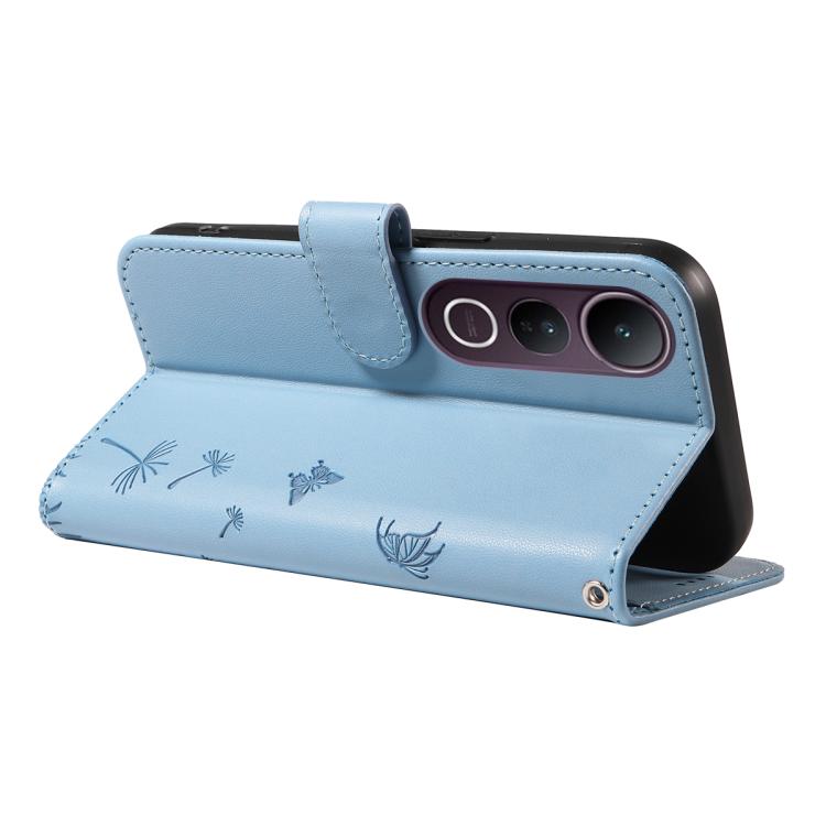 For vivo V50 Lite 5G Global Dandelion Embossed Pattern Flip Leather Phone Case
