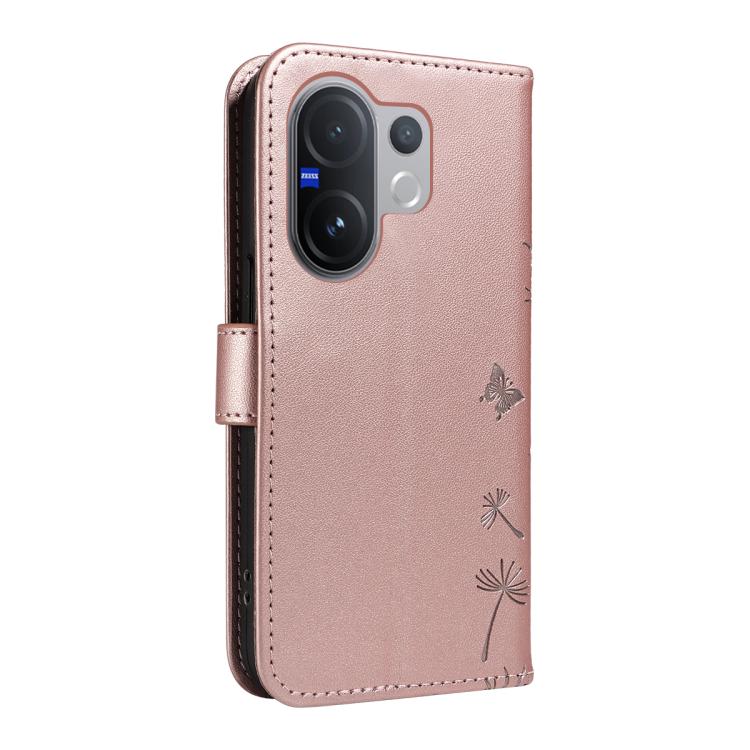 For vivo V60 5G Dandelion Embossed Pattern Flip Leather Phone Case