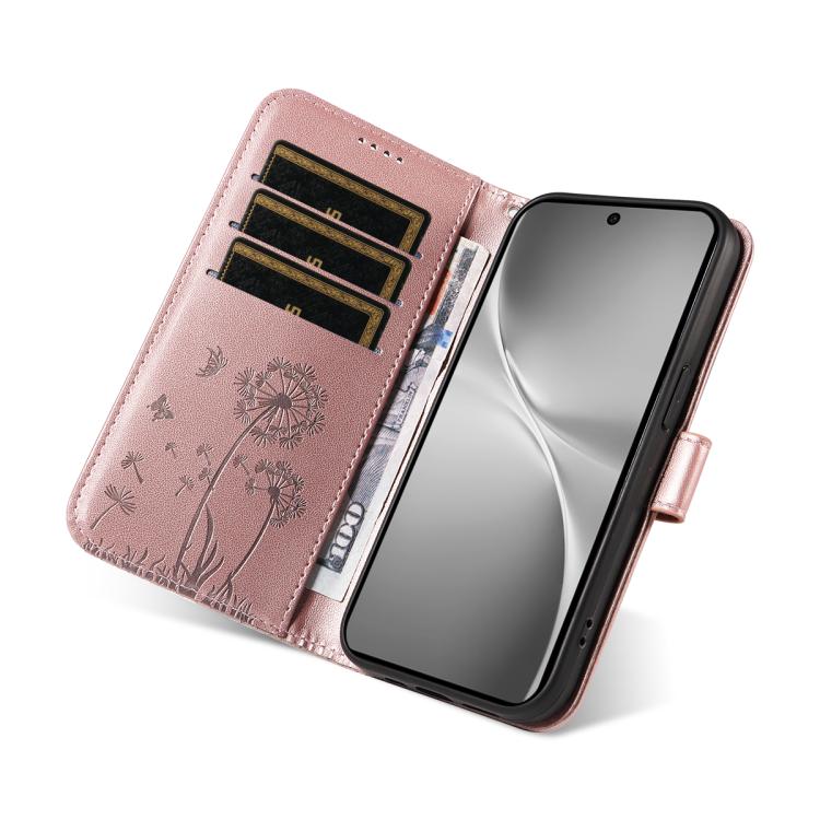 For vivo V60 5G Dandelion Embossed Pattern Flip Leather Phone Case