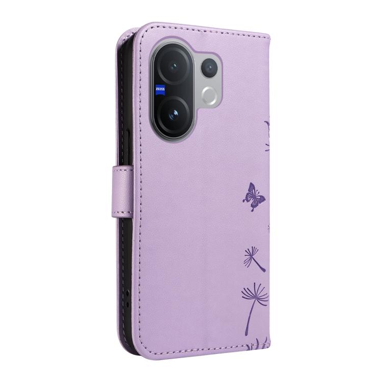 For vivo V60 5G Dandelion Embossed Pattern Flip Leather Phone Case