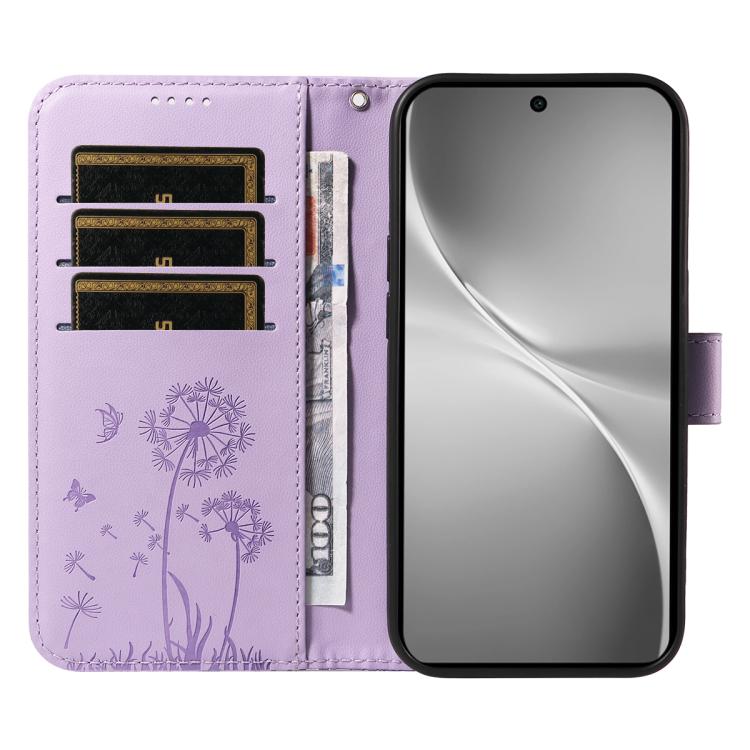 For vivo V60 5G Dandelion Embossed Pattern Flip Leather Phone Case