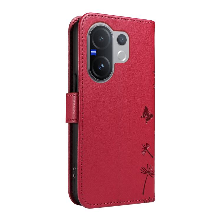 For vivo V60 5G Dandelion Embossed Pattern Flip Leather Phone Case