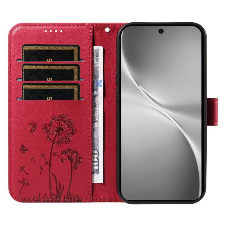 For vivo V60 5G Dandelion Embossed Pattern Flip Leather Phone Case