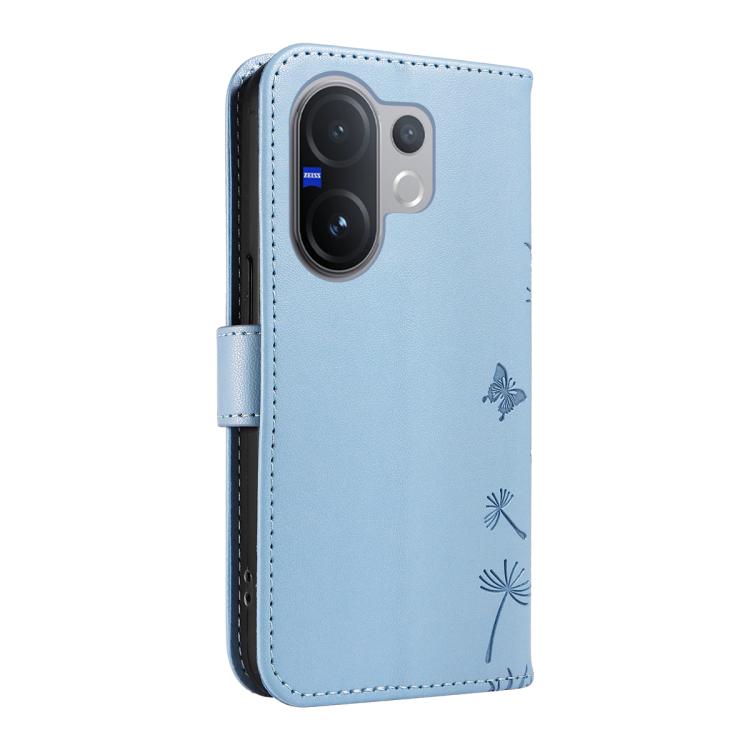 For vivo V60 5G Dandelion Embossed Pattern Flip Leather Phone Case