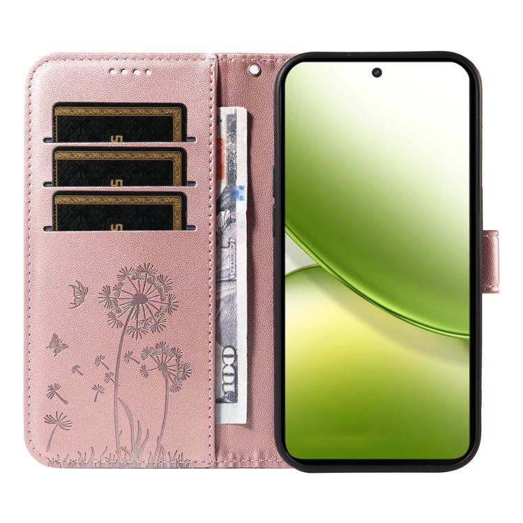 For vivo Y400 5G Dandelion Embossed Pattern Flip Leather Phone Case