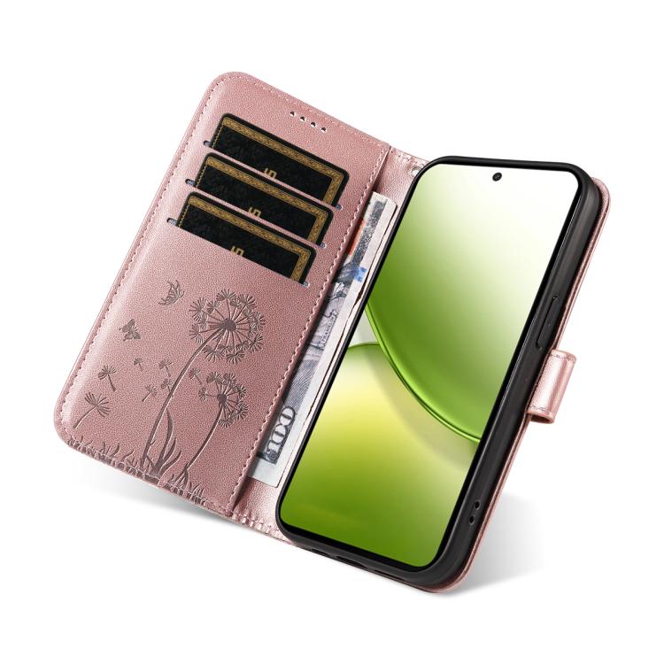 For vivo Y400 5G Dandelion Embossed Pattern Flip Leather Phone Case