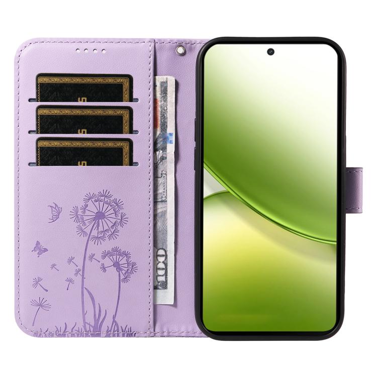 For vivo Y400 5G Dandelion Embossed Pattern Flip Leather Phone Case