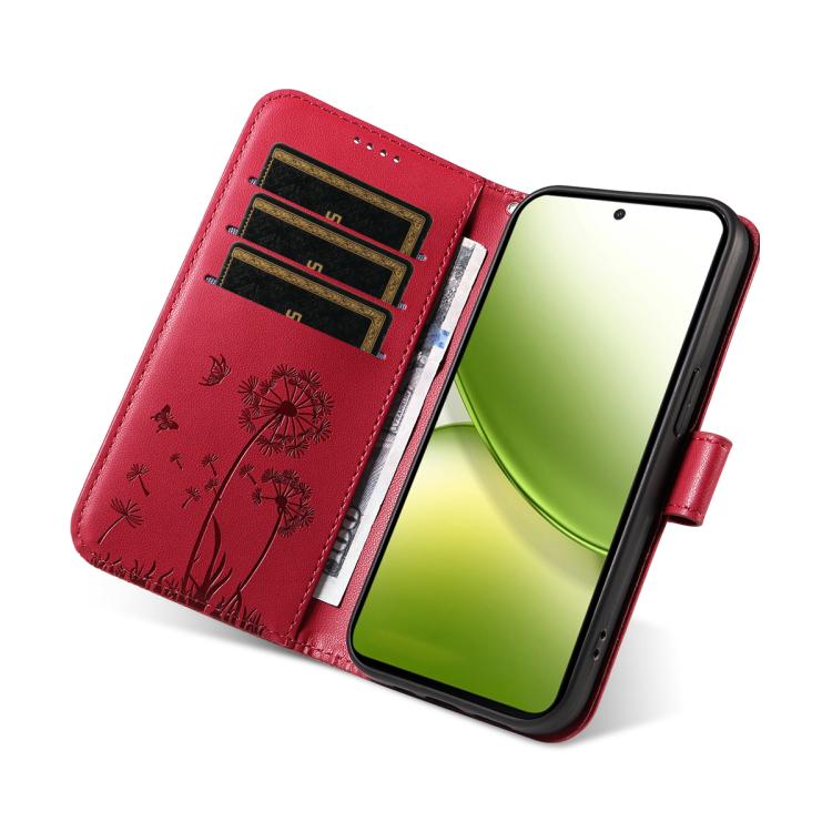 For vivo Y400 5G Dandelion Embossed Pattern Flip Leather Phone Case