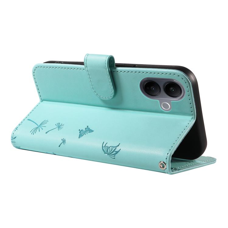 For vivo V60 Lite 4G Dandelion Embossed Pattern Flip Leather Phone Case