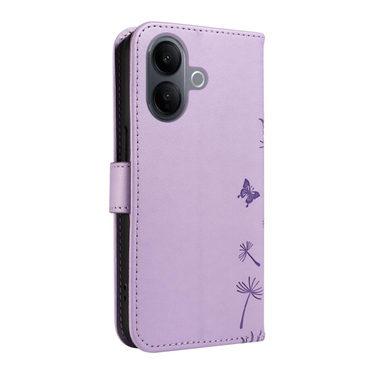 For vivo V60 Lite 4G Dandelion Embossed Pattern Flip Leather Phone Case