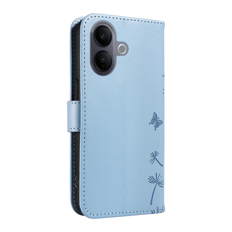 For vivo V60 Lite 4G Dandelion Embossed Pattern Flip Leather Phone Case